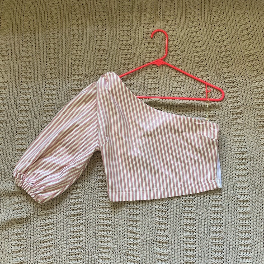 Nasty Gal one shoulder crop top